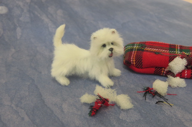 OOAK Handmade miniature West Highland Terrier Dog