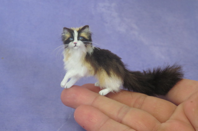 OOAK Dollhouse Miniature Ragdoll cat