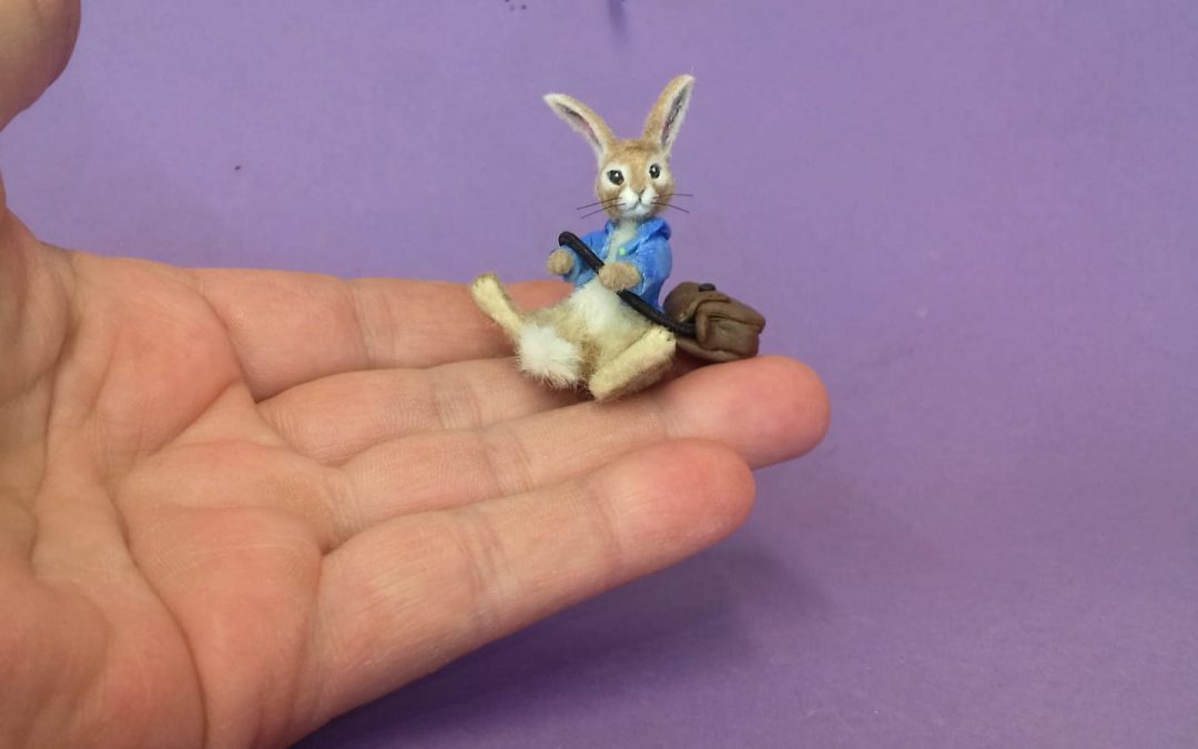 Little Rabbit with satchel